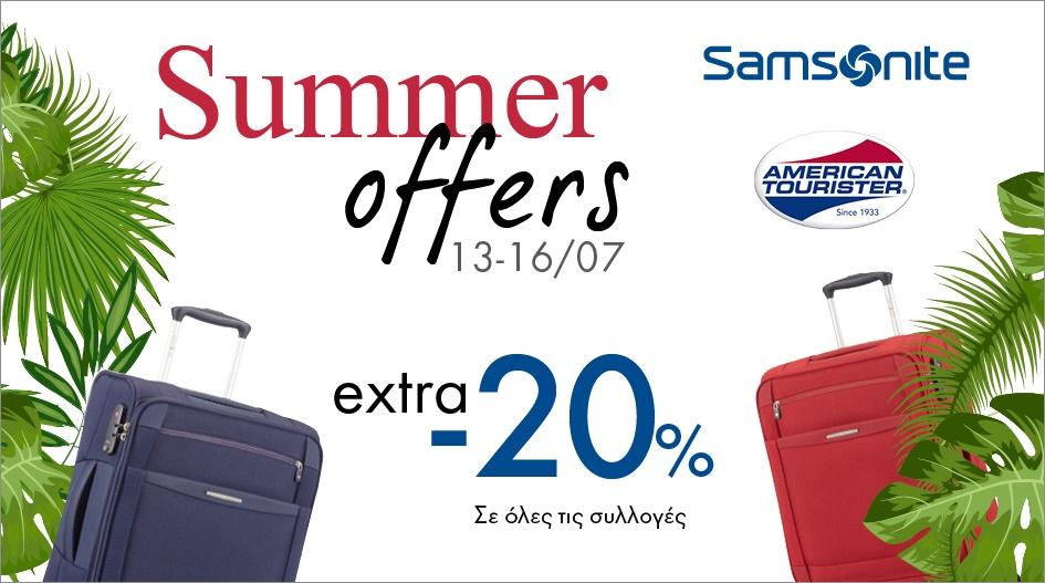 SPECIAL OFFERS BY SAMSONITE & AMERICAN TOURISTER
