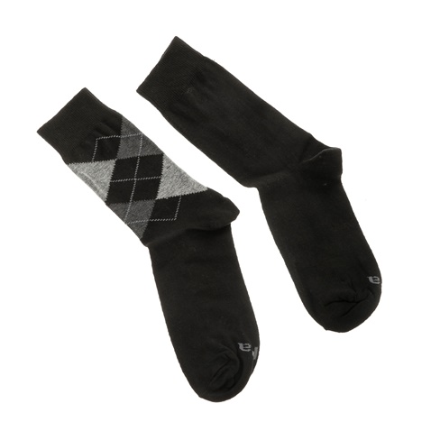 JEPA-Σετ ανδρικές κάλτσες JEPA ANKLE SOCK 2 PACK μαύρες-γκρι