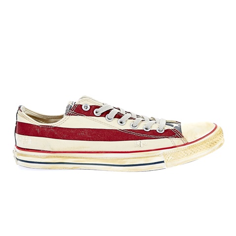 CONVERSE-Unisex παπούτσια Chuck Taylor All Star Ox λευκά-κόκκινα