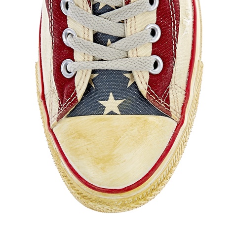 CONVERSE-Unisex παπούτσια Chuck Taylor All Star Ox λευκά-κόκκινα