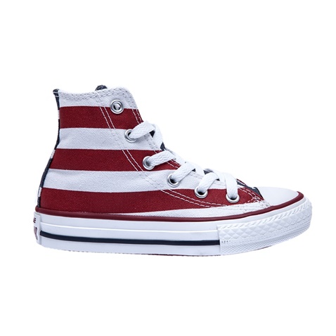 CONVERSE-Παιδικά παπούτσια Chuck Taylor κόκκινα-λευκά
