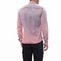GAS-Ανδρικό πουκάμισο Gas ροζ-μπλε