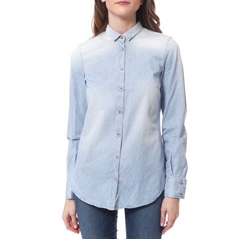 GAS-Γυναικείο πουκάμισο MARIBEL SOFT μπλε