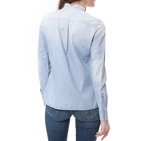 GAS-Γυναικείο πουκάμισο MARIBEL SOFT μπλε