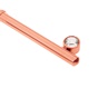 FOLLI FOLLIE-Γυναικείο επίχρυσο παντατίφ κλειδί από ατσάλι FOLLI FOLLIE ροζ-χρυσό