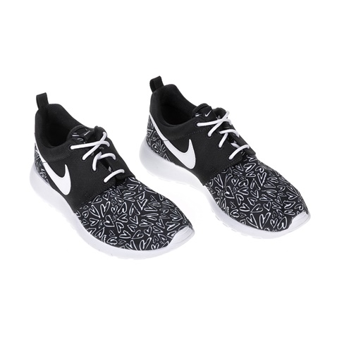 NIKE-Παιδικά παπούτσια NIKE ROSHE ONE PRINT (GS) μαύρα - λευκά
