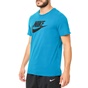 NIKE-Aνδρικό t-shirt Nike Futura Icon μπλε με στάμπα