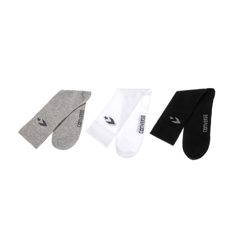 CONVERSE-Αντρικό σετ κάλτσες CONVERSE μαύρες-γκρι-άσπρες