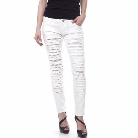 GUESS-Γυναικείο παντελόνι Guess λευκό