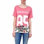 FRANKLIN & MARSHALL-Γυναικεία μπλούζα Franklin & Marshall ροζ