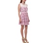 JUICY COUTURE-Γυναικείο φόρεμα Juicy Couture λευκό-ροζ
