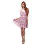 JUICY COUTURE-Γυναικείο φόρεμα Juicy Couture λευκό-ροζ