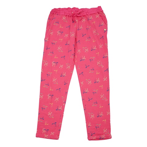 JUICY COUTURE KIDS-Παιδικό παντελόνι JUICY COUTURE φούξια