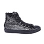 CONVERSE-Γυναικεία παπούτσια Chuck Taylor All Star Material μαύρα-ασημί