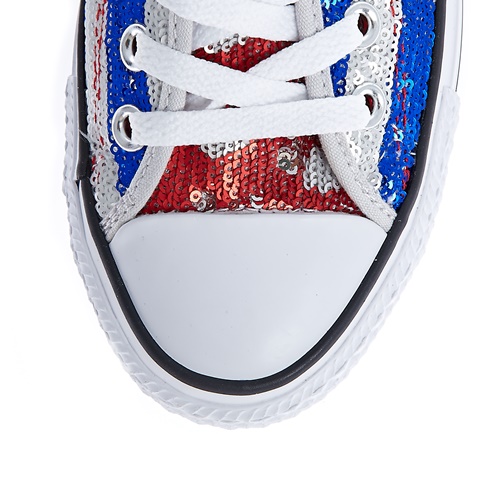 CONVERSE-Γυναικεία παπούτσια Chuck Taylor All Star Sequin O γκρι-μπλε
