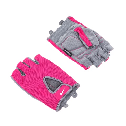 NIKE -Γυναικεία γάντια προπόνησης N.LG.90.LG WOMENS FUNDAMENTAL ροζ-γκρι  