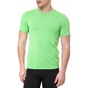 NIKE-Ανδρικό t-shirt NIKE DRI-FIT CONTOUR φλούο πράσινο