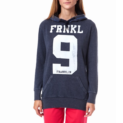 FRANKLIN & MARSHALL-Γυναικείο φούτερ Franklin & Marshall μπλε