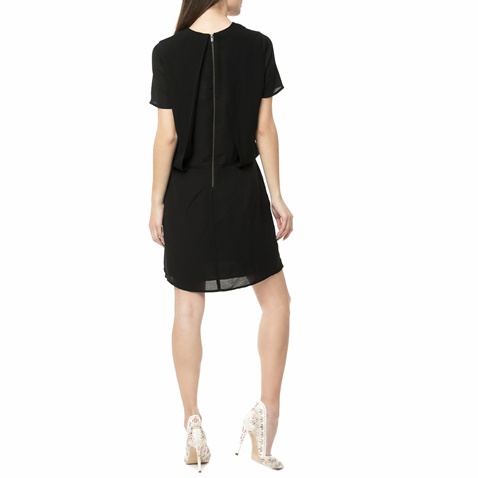 SCOTCH & SODA-Γυναικείο μίνι φόρεμα Scotch & Soda Chic dress with sheer layers μαύρο