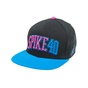 NIKE-Καπέλο NIKE SPIKE 40 SNAPBACK μαύρο-μπλε 