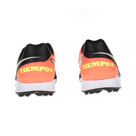 NIKE-Ανδρικά παπούτσια ποδοσφαίρου Nike TIEMPOX GENIO II LEATHER TF μαύρα - πορτοκαλί