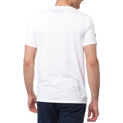 GUESS-Ανδρική μπλούζα Guess λευκή-μπλε