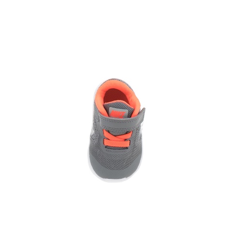 NIKE-Παιδικά αθλητικά παπούτσια NIKE REVOLUTION 3 (TDV) γκρι-πορτοκαλί