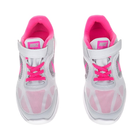 NIKE-Παιδικά αθλητικά παπούτσια NIKE REVOLUTION 3 (PSV) λευκά - ροζ