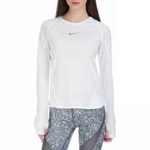 NIKE-Γυναικεία μακρυμάνικη αθλητική μπλούζα Nike λευκή