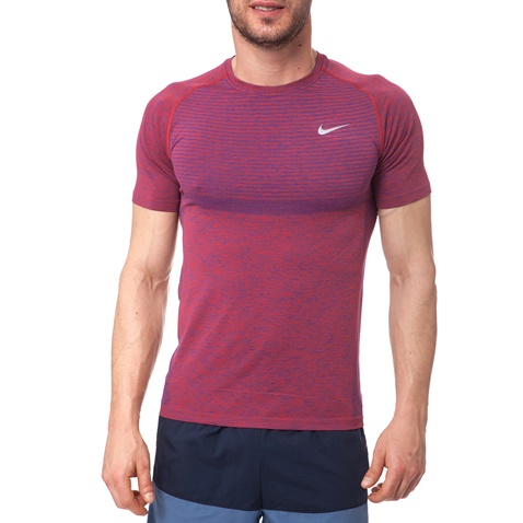 NIKE-Ανδρική μπλούζα Nike μπορντό-μοβ