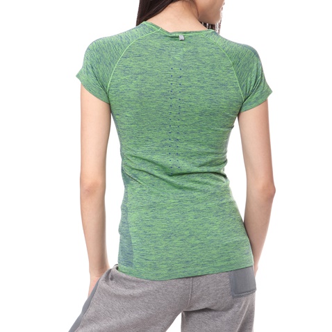 NIKE-Γυναικείο t-shirt Nike DRI-FIT KNIT SHORT SLEEVE πράσινο