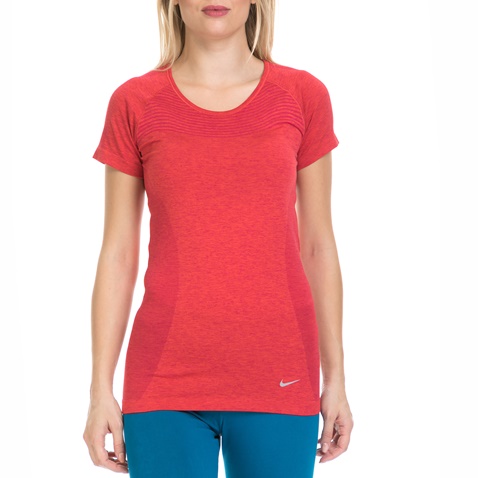 NIKE-Γυναικεία μπλούζα ΝΙΚΕ DRI-FIT KNIT κόκκινη