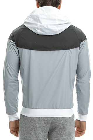 NIKE-Ανδρικό αθλητικό μπουφάν Nike SW WR JKT λευκό - γκρι