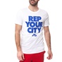 NIKE-Ανδρικό t-shirt NIKE REP YOUR CITY λευκό