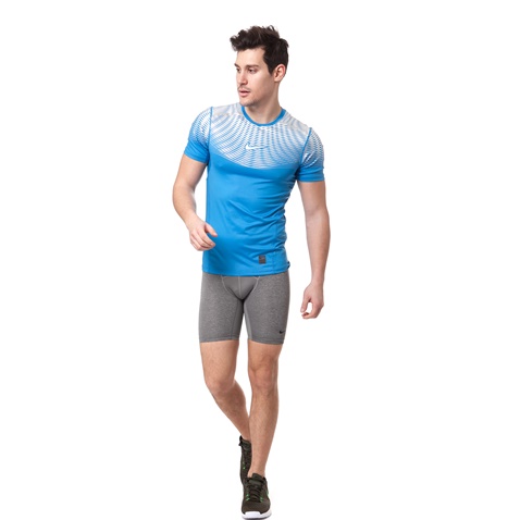 NIKE-Ανδρικό αθλητικό t-shirt Nike HYPERCOOL MAX ανοιχτό μπλε