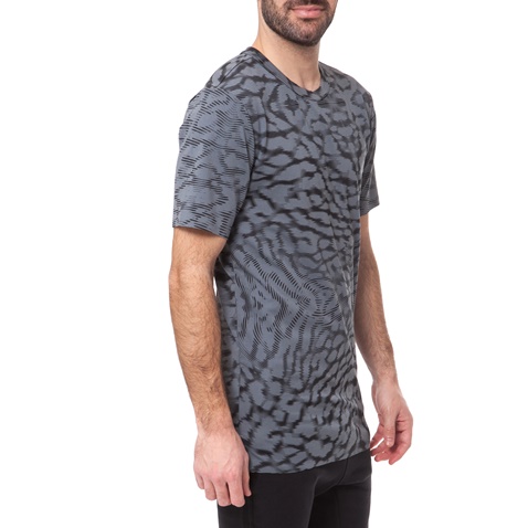 NIKE-Ανδρική μπλούζα Nike μαύρη-γκρι