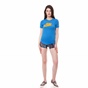 NIKE-Γυναικείο t-shirt Nike RUN SWOOSH μπλε