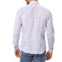 GAS-Ανδρικό πουκάμισο Gas λευκό-γκρι