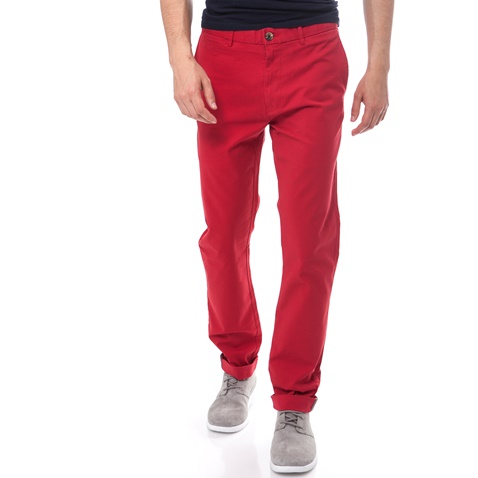 BEN SHERMAN-Ανδρικό παντελόνι BEN SHERMAN κόκκινο