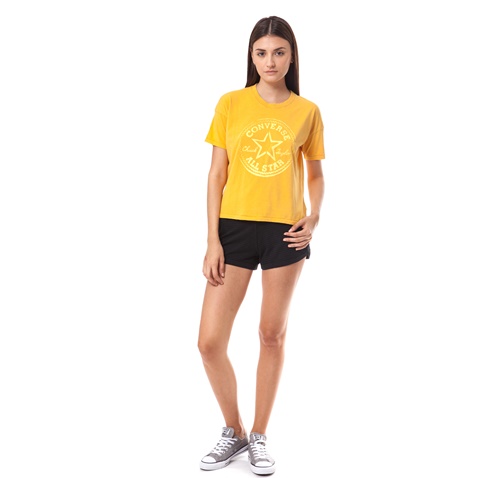 CONVERSE-Γυναικεία μπλούζα Converse κίτρινη