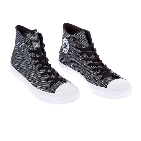 CONVERSE-Unisex παπούτσια Chuck Taylor All Star II Hi μαύρα-γκρι