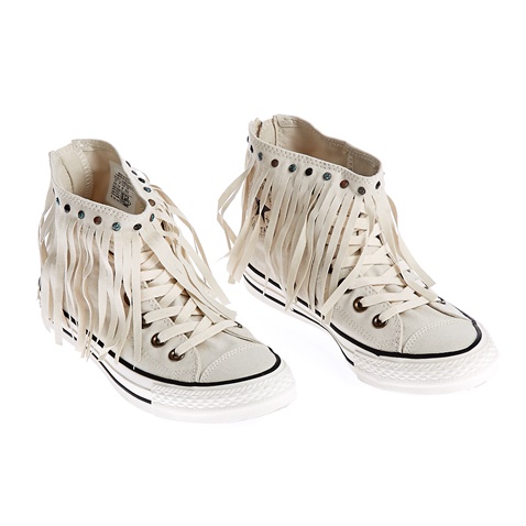 CONVERSE-Γυναικεία παπούτσια Chuck Taylor All Star Fringe μπεζ