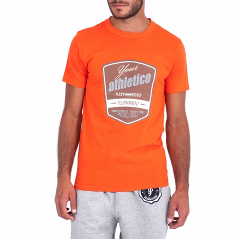 JUST POLO-Ανδρική μπλούζα Just Polo πορτοκαλί