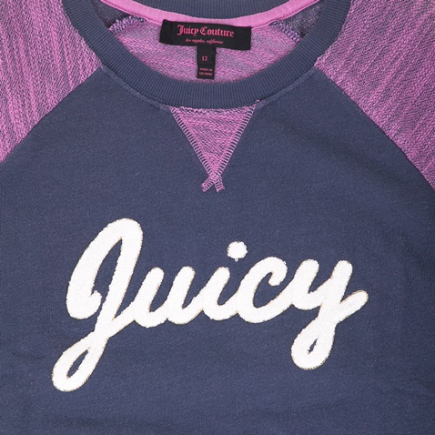 JUICY COUTURE KIDS-Κοριτσίστικη μπλούζα JUICY COUTURE PULLOVER μοβ