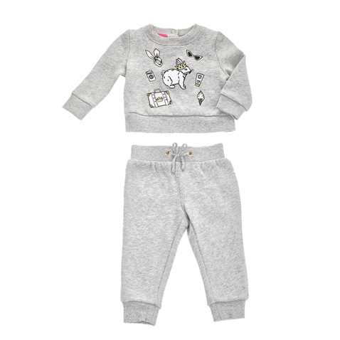 JUICY COUTURE KIDS-Βρεφικό σετ JUICY COUTURE BUNNY γκρι 