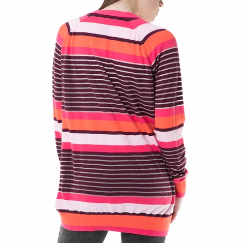 JUICY COUTURE-Γυναικεία ριγέ ζακέτα berenson stripe long card Juicy Couture ροζ