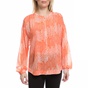 JUICY COUTURE-Γυναικείο πουκάμισο JUICY COUTURE με πορτοκαλί μοτίβο 