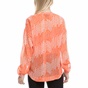 JUICY COUTURE-Γυναικείο πουκάμισο JUICY COUTURE με πορτοκαλί μοτίβο 