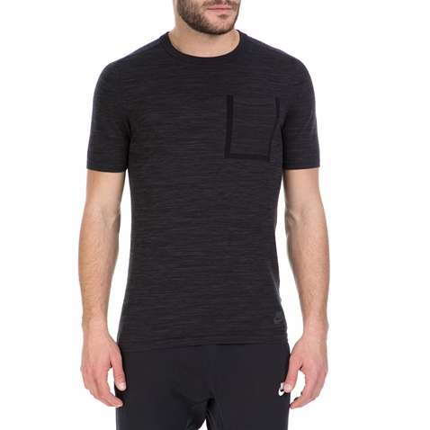 NIKE-Κοντομάνικη μπλούζα Nike μαύρη-γκρι 