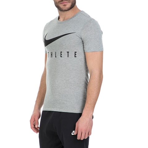 NIKE-Κοντομάνικη μπλούζα Nike γκρι 